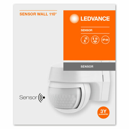 LEDVANCE SENSOR WALL 110DEG IP44 WT 4058075244733