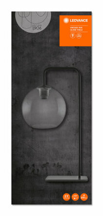 LEDVANCE 1906 GLOBE TABLE 320x200x560 Glass Smoke 4058075216846