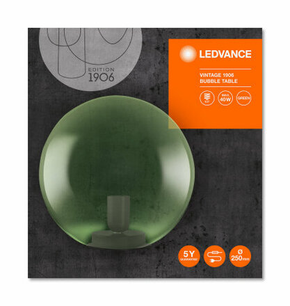 LEDVANCE 1906 BUBBLE TABLE 250x245 Glass Green 4058075217508