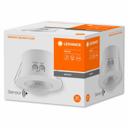 LEDVANCE SENSOR CEILING FLUSH  360DEG IP20 WT 4058075240315