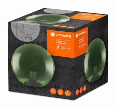LEDVANCE 1906 BUBBLE TABLE 250x245 Glass Green 4058075217508