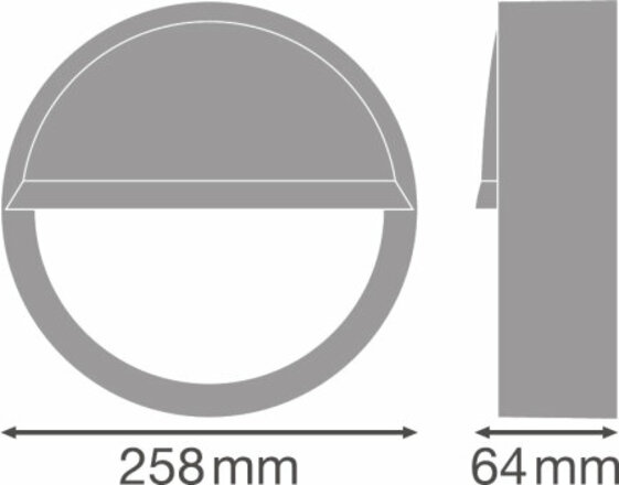 LEDVANCE SF BLKH EYELID 250 BK 4058075375505