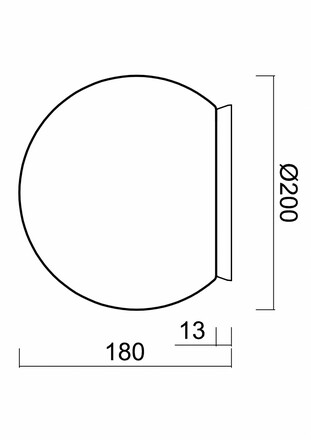 OSMONT SKA68412 SKAT 1 stropní/nástěnné plastové svítidlo IP65 3000 K 8W LED