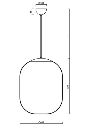 OSMONT TAN66962 TANIA P2 závěsné skleněné svítidlo černá / bílá IP40 4000 K 41W LED DALI