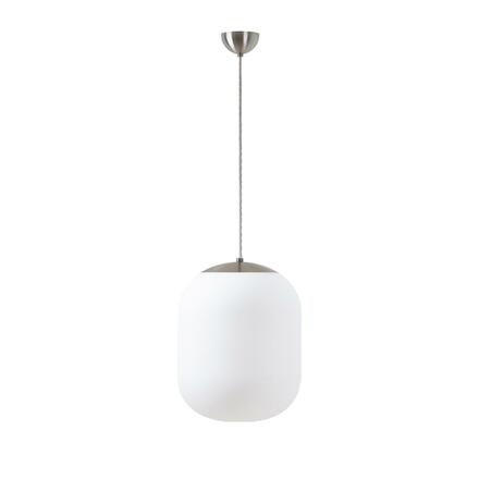 OSMONT TAN67358 TANIA S1 závěsné skleněné svítidlo nerez broušená / bílá IP40 3000 K 27W LED