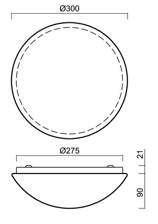 OSMONT TIT63102 TITAN 1 stropní/nástěnné plastové svítidlo bílá IP54 2700-6500 K 18W LED