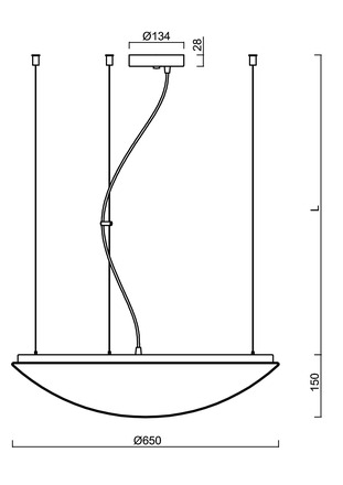 OSMONT TIT66346 TITAN L4 závěsné plastové svítidlo bílá IP40 3000 K 64W LED DALI