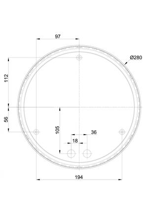OSMONT TRI57201 TRITON 1 stropní/nástěnné průmyslové plastové svítidlo bílá IP65 3000 K 13W LED HF