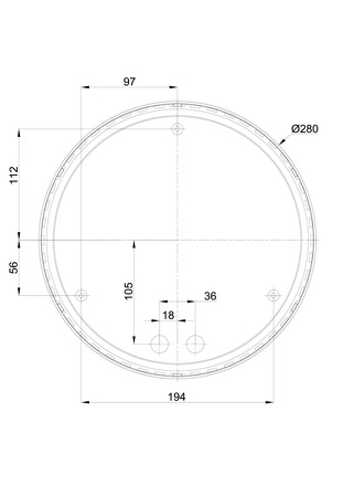 OSMONT TRI57213 TRITON 1 stropní/nástěnné průmyslové plastové svítidlo stříbrná / bílá IP65 3000 K 19W LED DALI