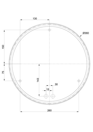 OSMONT TRI57719 TRITON 2 stropní/nástěnné průmyslové plastové svítidlo bílá IP65 4000 K 20W LED DALI HF