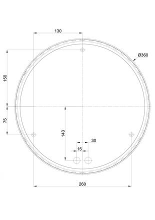 OSMONT TRI57782 TRITON 2 stropní/nástěnné průmyslové plastové svítidlo černá / bílá IP65 4000 K 19W LED DALI