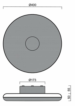 OSMONT ZET60024 ZETA 1 PF stropní/nástěnné plastové svítidlo bílá IP40 3000 K 31W LED