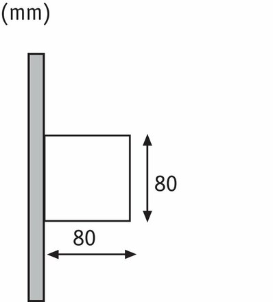 Paulmann nástěnné svítidlo LED Cybo hranaté 2x3W bílá 80x80mm 180.01 P 18001