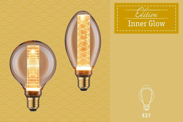 PAULMANN LED Vintage žárovka ST64 Inner Glow 4W E27 zlatá s vnitřním kroužkem 285.99 P 28599