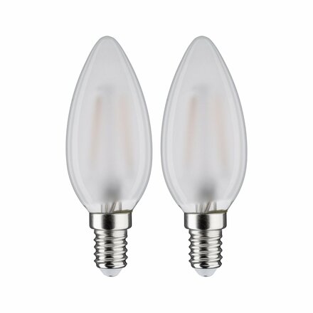 PAULMANN LED svíčka 3 W E14 mat teplá bílá 2ks-sada 286.36 P 28636