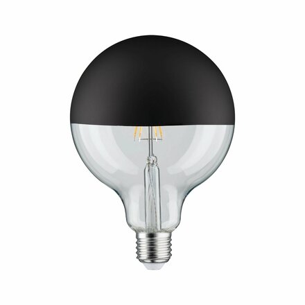 PAULMANN LED Globe 6,5 W E27 zrcadlový svrchlík černá mat teplá bílá stmívatelné 286.79