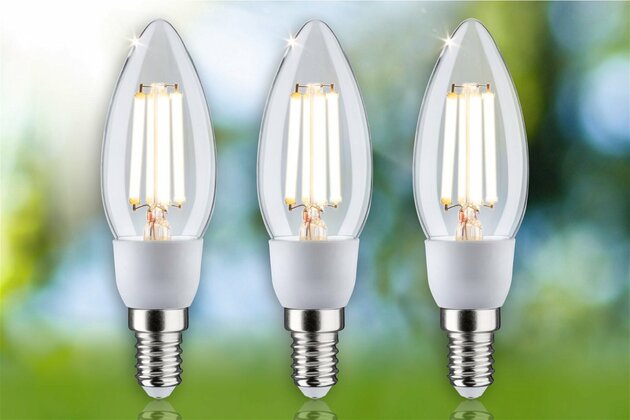PAULMANN Eco-Line Filament 230V LED svíčka E14 3x2,5W 3000K čirá