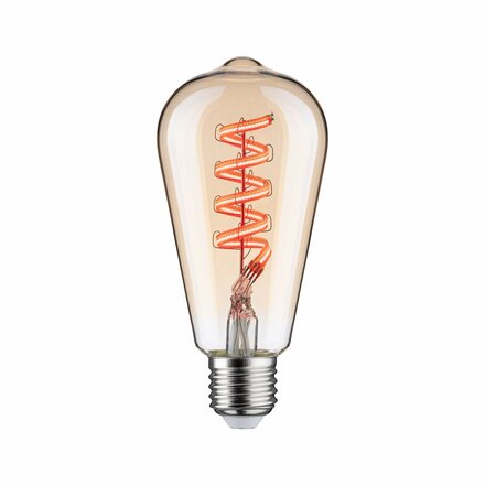 PAULMANN Filament 230V Smart Home Zigbee 3.0 LED žárovka ST64 E27 6,3W RGBW+ stmívatelné zlatá