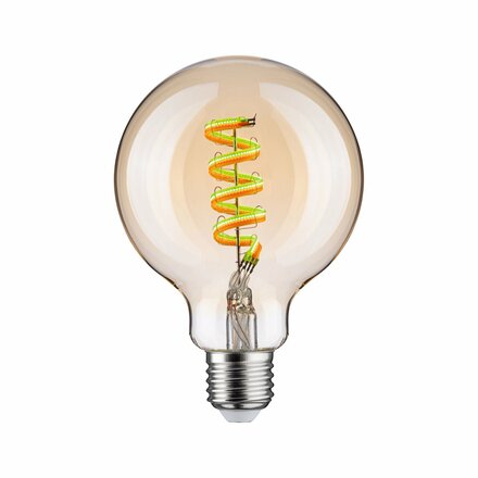 PAULMANN Filament 230V Smart Home Zigbee 3.0 LED Globe G95 E27 6,3W RGBW+ stmívatelné zlatá