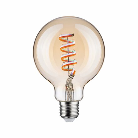 PAULMANN Filament 230V Smart Home Zigbee 3.0 LED Globe G95 E27 6,3W RGBW+ stmívatelné zlatá