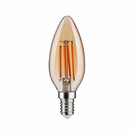 PAULMANN 1879 Filament 230V 3-krokové-stmívatelné LED svíčka E14 3 Step Dim 4,9W 1800K stmívatelné zlatá