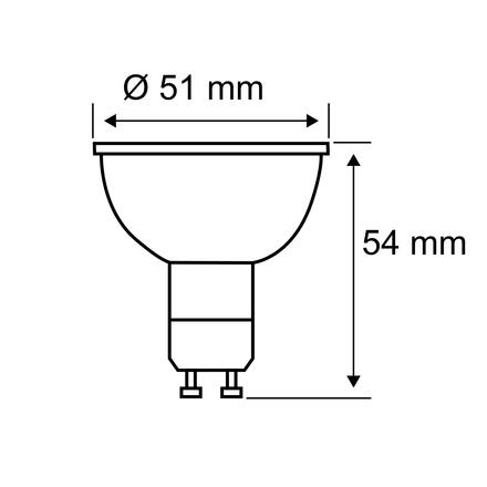 PAULMANN Standard 230V LED reflektor GU10 5ks sada 4,9W 4000K hliník