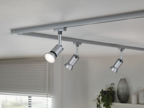 PAULMANN Standard 230V LED reflektor GU10 5ks sada 4,9W 4000K hliník