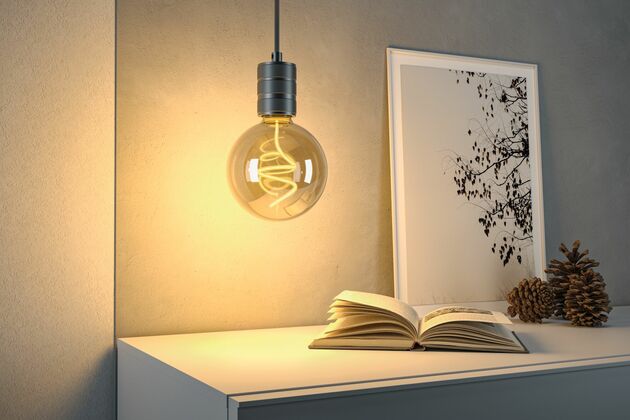 PAULMANN Floating Shine Standard 230V LED Globe E27 4W 1800K stmívatelné zlatá