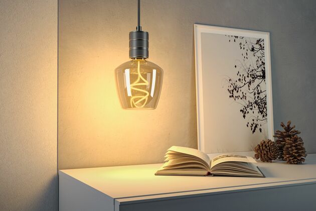 PAULMANN Floating Shine Standard 230V LED Globe E27 4W 1800K stmívatelné zlatá