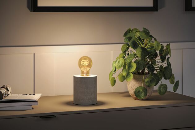 PAULMANN Rustic Shine Standard 230V LED žárovka E27 4,5W 1800K stmívatelné zlatá