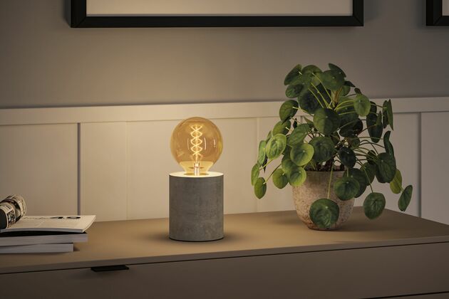 PAULMANN Rustic Shine Standard 230V LED Globe E27 Filament S-Form 4,2W 1800K stmívatelné zlatá
