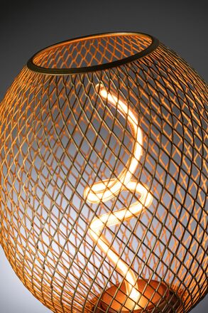 PAULMANN Kovic Glow Standard 230V LED Globe E27 4W 1800K stmívatelné mosaz