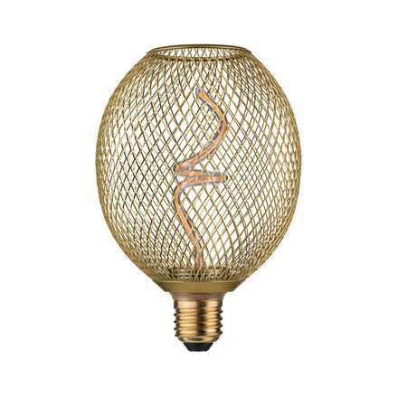 PAULMANN Kovic Glow Standard 230V LED Globe E27 4W 1800K stmívatelné mosaz