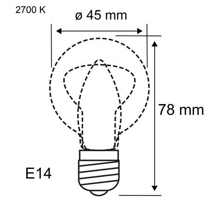 PAULMANN Modern Classic Edition Standard 230V LED kapka E14 4,5W 2700K stmívatelné černý svrchlík