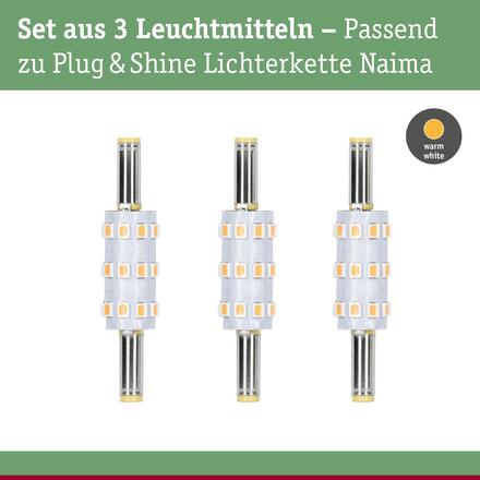 PAULMANN Plug &amp; Shine LED náhradní moduly do řetězu Naima 3ks sada 3000K 100lm