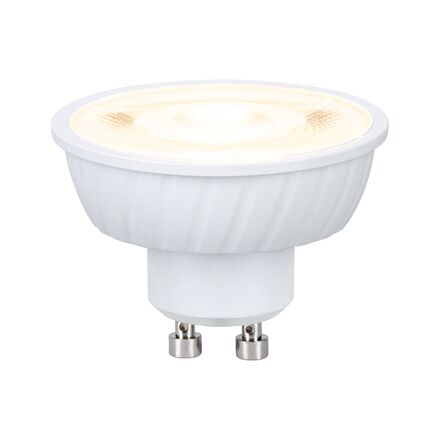 PAULMANN Standard 230V LED reflektor GU10 Flat 37mm 4,9W 2700K bílá