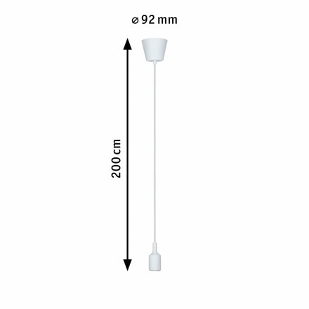 PAULMANN Závěsné svítidlo Neordic Ketil E27 max. 1x20W bílá 503.83