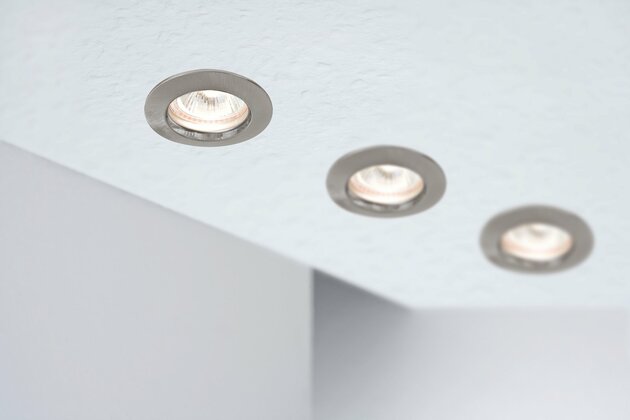 Paulmann Zápustné svítidlo Premium max.50W 230V GU10 51mm kartáč.železo/hliník 5796 P 5796