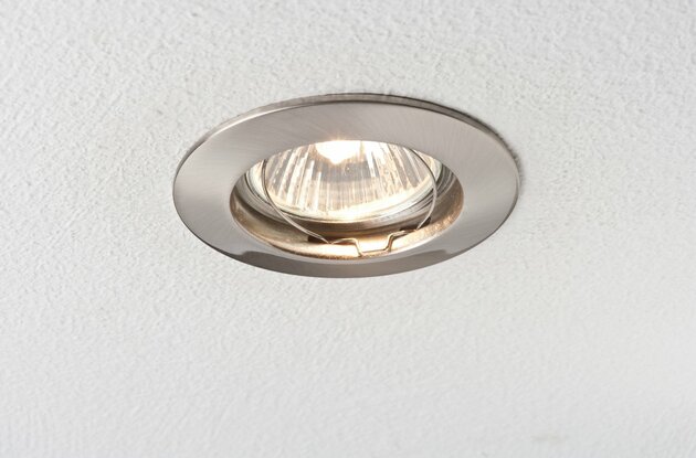 Paulmann Zápustné svítidlo Premium max.50W 230V GU10 51mm kartáč.železo/hliník 5796 P 5796