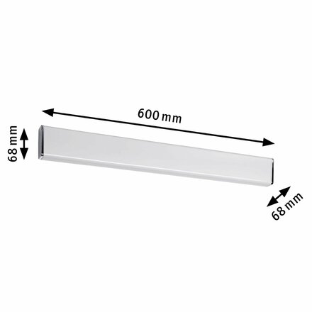 Paulmann nástěnné svítidlo Nembus LED 1x9W teplá bílá IP44 Chrom/Bílá 704.64 P 70464