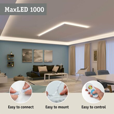 PAULMANN MaxLED 1000 LED Strip RGBW základní sada 1,5m IP44 18W 1000lm/m 72LEDs/m RGBW 25VA 705.28