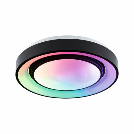 PAULMANN LED stropní svítidlo Rainbow efekt duhy RGBW 230V 22W černá/bílá