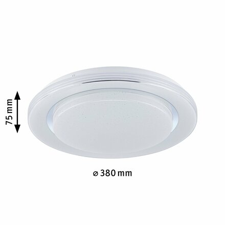 PAULMANN LED stropní svítidlo Rainbow efekt duhy RGBW 230V 22W chrom/bílá