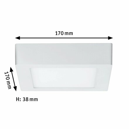 Paulmann stropní svítidlo Lunar LED Panel 11,1 W Bílá mat, hliník 706.44 P 70644