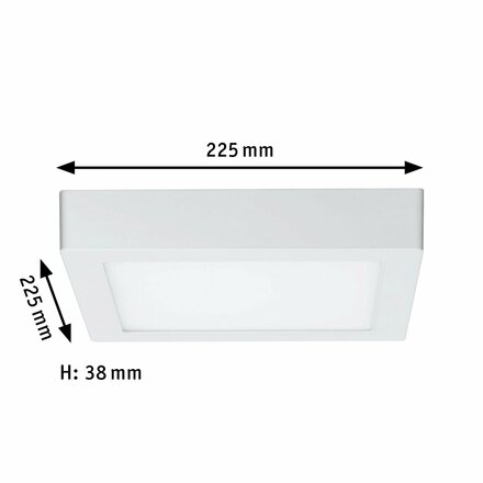 Paulmann stropní svítidlo Lunar LED Panel 15,4 W Bílá mat, hliník 706.45 P 70645