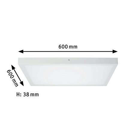 Paulmann stropní svítidlo Lunar LED Panel 27,4 W Bílá mat, hliník 706.47 P 70647