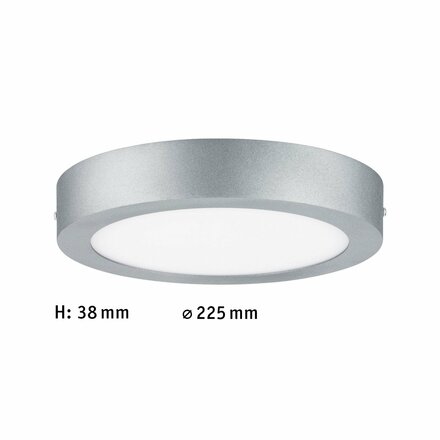 Paulmann stropní svítidlo Lunar LED Panel 15,4 W Chrom mat, hliník 706.54 P 70654