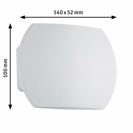 Paulmann nástěnné svítidlo Bocca LED IP44 2x3W bílá 707.92 P 70792