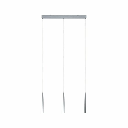 PAULMANN LED závěsné svítidlo Gutta 3-ramenné 3x7W hliník kartáčovaný stmívatelné 709.30 P 70930