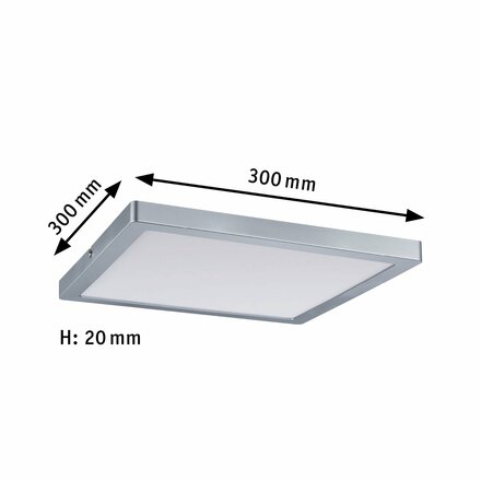 Paulmann Atria LED Panel hranaté 20W chrom mat 709.36 P 70936